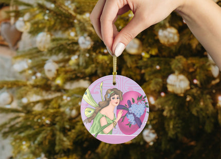 The Fairy’s Blossom Glass Ornament