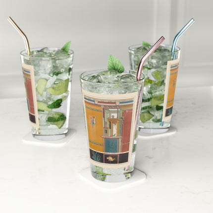 Pompeii Wall  Pl.20 by Victor Steeger Glass, 16oz