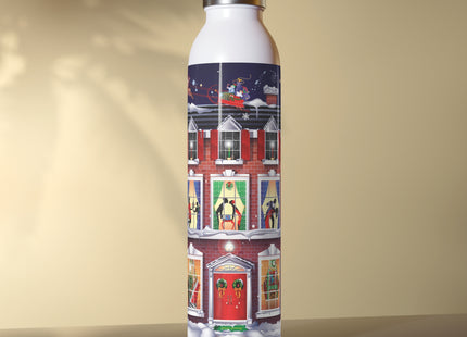 A Christmas Eve Celebration Slim Water Bottle