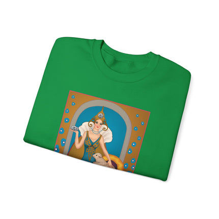 April & Diamond (from the Gem Series) by Sofia Chiostri Heavy Blend™ Crewneck Sweatshirt