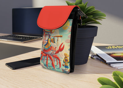 The Celestial Crab Navigator Small Cell Phone Wallet
