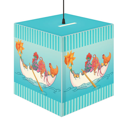 A Rooster's Seafaring Adventure Light Cube Lamp