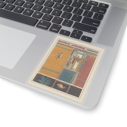 The most beautiful walls in Pompeii Pl.20 by Victor Steeger Kiss-Cut Stickers (4 Sizes)