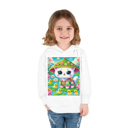 Lily Pond Stroll Toddler Pullover Fleece Hoodie
