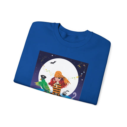 Moonlit Pirate Halloween Unisex Heavy Blend™ Crewneck Sweatshirt