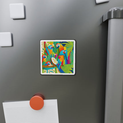 Colorful Macaws Die-Cut Magnets (5 Sizes)
