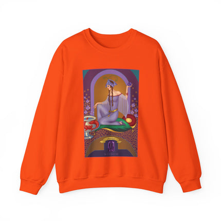 February & Amethyst (from the Gem Series) by Sofia Chiostri Heavy Blend™ Crewneck Sweatshirt