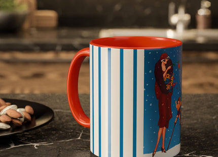 Snowfall & Couture Colorful Mugs (11oz, 15oz)