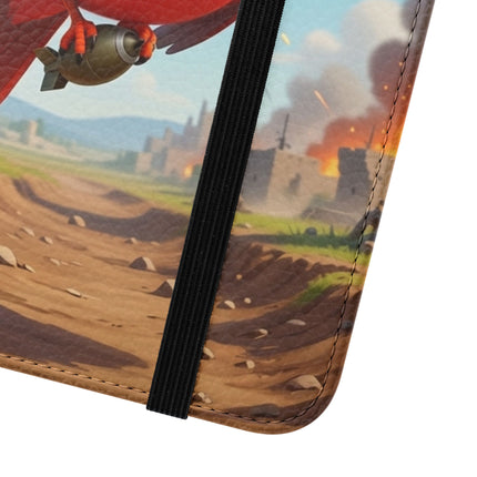 🐦✈️ The Cardinal Dive Bomber Flip Case – Bold Flight & Fearless Adventure