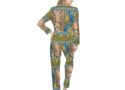 Eagle and Oak, Macaws and Corn by Maurice Pillard Verneuil Women’s Satin Pajamas