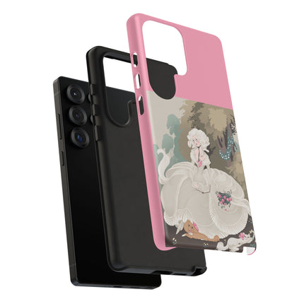 Rococo Garden Reader Phone Case – Whimsical Elegance & Timeless Charm