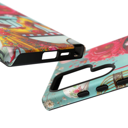 Reading In A Painted Garden Phone Cases