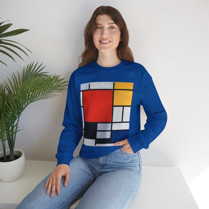 Composition with Red, Yellow, Blue, and Black by Piet Mondrian Heavy Blend™ Crewneck Sweatshirt