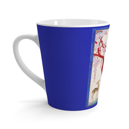 Woman, Fawn, and Red Tree by George Barbier Latte Mug