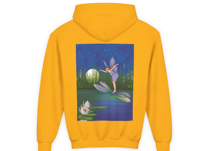 Fairy on a Dragonfly Youth Heavy Blend Hooded Sweatshirt