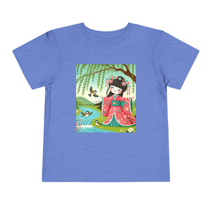 Sparrow Dance Geisha Fairy Toddler Short Sleeve Tee