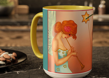 Heavenly Angel Duet Colorful Mugs (11oz, 15oz)