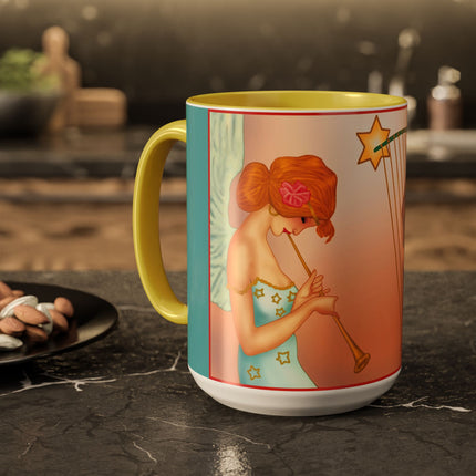 Heavenly Angel Duet Colorful Mugs (11oz, 15oz)