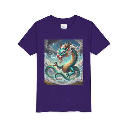 Tibetan Dragon in Battle Youth Short Sleeve Tee