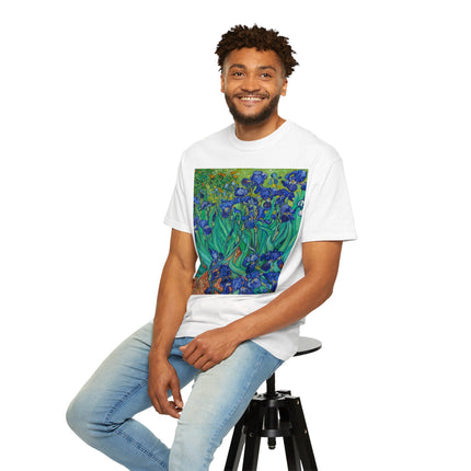 Irises by Van Gogh Unisex Garment-Dyed T-shirt