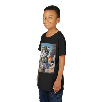 Snow Leopard Lookout Youth Short Sleeve Tee