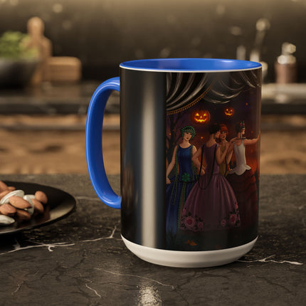 🏹🎃 Cupid's Arrow At Pumpkin Moon Manor Colorful Mug – Romantic Halloween Charm