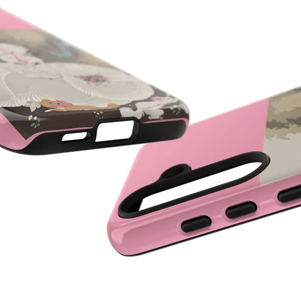 Rococo Garden Reader Phone Case – Whimsical Elegance & Timeless Charm