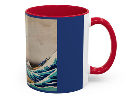 The Great Wave off Kanagawa by Katsushika Hokusai Colorful Mugs (11oz, 15oz)