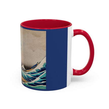 The Great Wave off Kanagawa by Katsushika Hokusai Colorful Mugs (11oz, 15oz)