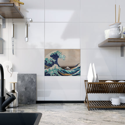 The Great Wave off Kanagawa by Katsushika Hokusai Ceramic Tile