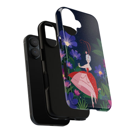 🌺✨ The Lady Of The Starlit Enchanted Garden Phone Case – Art Deco Floral Fantasy