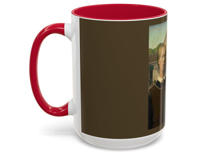 American Gothic by Grant Wood Colorful Mugs (11oz, 15oz)