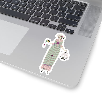 Robe de linon (Linen Dress) by Charles Martin Kiss-Cut Stickers (4 Sizes)
