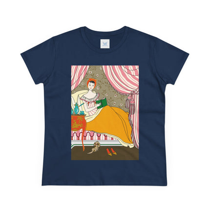 A Moment of Elegance and Comfort Women's Midweight Cotton Tee