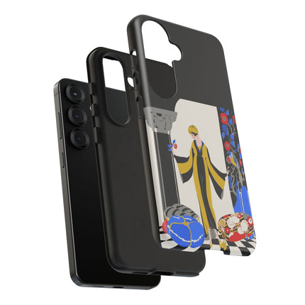 Art Deco Flapper in Yellow Robe Phone Case – Elegant Glamour & Exotic Charm