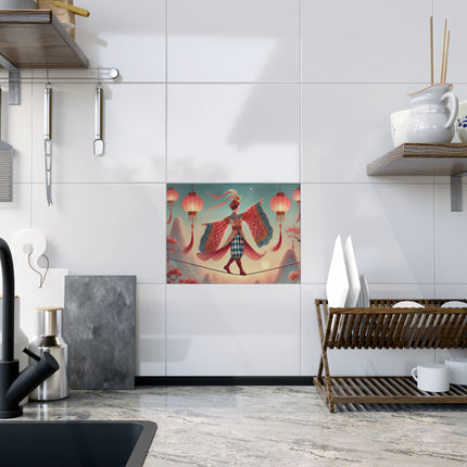 The Lantern Walker Ceramic Tile