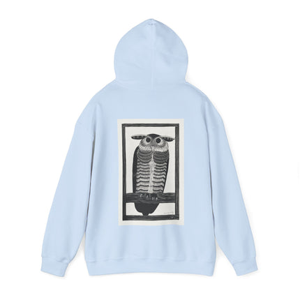 Horned Owl by Samuel Jessurun de Mesquita Heavy Blend™ Hooded Sweatshirt