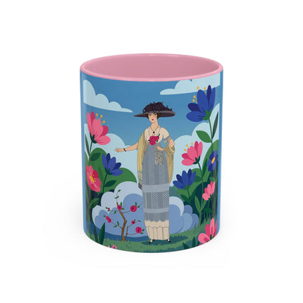 Garden Of New Beginnings Colorful Mugs – Art Deco Floral Elegance