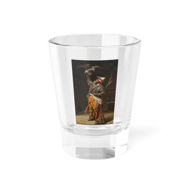 A Rich Kirghiz Huntsman with a Falcon by Vasily Vereshchagin Shot Glass, 1.5oz