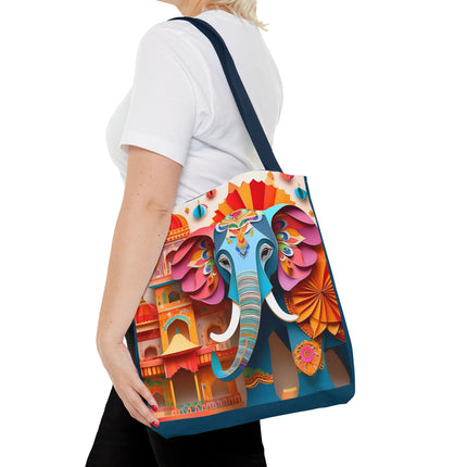 Elephant at an Autumn Festival Tote Bag (AOP)