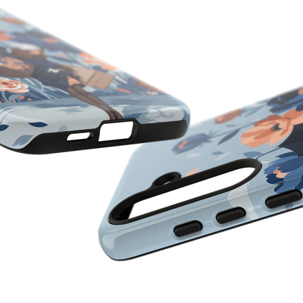 ☂️🌺 The Lady Of The Traveling Garden Phone Case – Art Deco Floral Adventure
