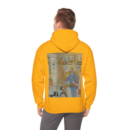 The Skeleton Painter by James Ensor Heavy Blend™ Hooded Sweatshirt