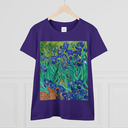 Irises by Van Gogh Women's Midweight Cotton Tee