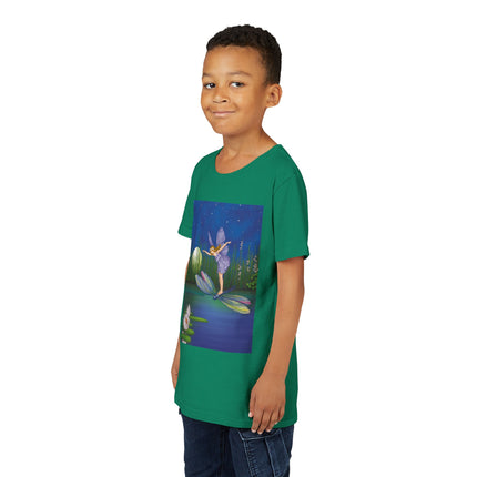 Fairy on a Dragonfly by Ida Rentoul Outhwaite Youth Short Sleeve Tee