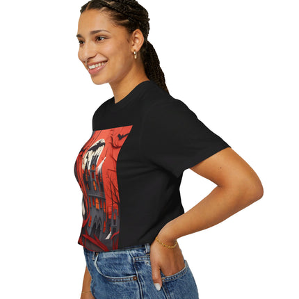 Halloween Night Scene Unisex Garment-Dyed T-shirt