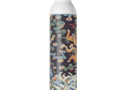 Rank Badge with Dragon with Deer Hooves Slim Water Bottle