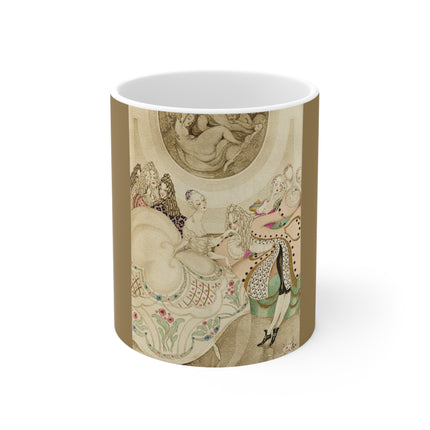 Sur talons rouges (On Red Heels) pl 01 by Gerda Wegener Ceramic Mug 11oz