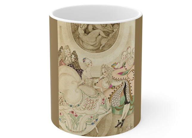 Sur talons rouges (On Red Heels) pl 01 by Gerda Wegener Ceramic Mug 11oz
