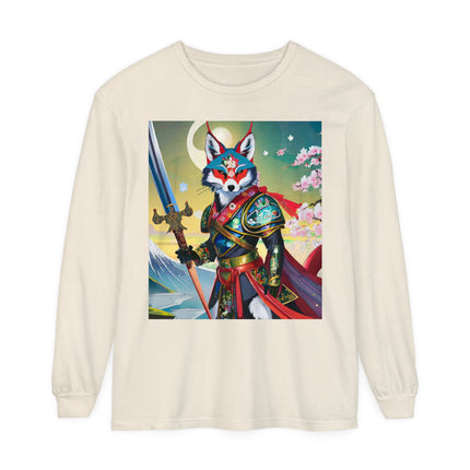 Cyberpunk Samurai Dog Long Sleeve T-Shirt