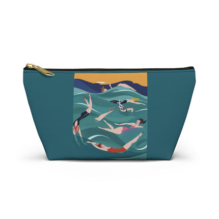 Summer Splash Cosmetic Bag – Carefree Beach Joy & Mid-Century Fun